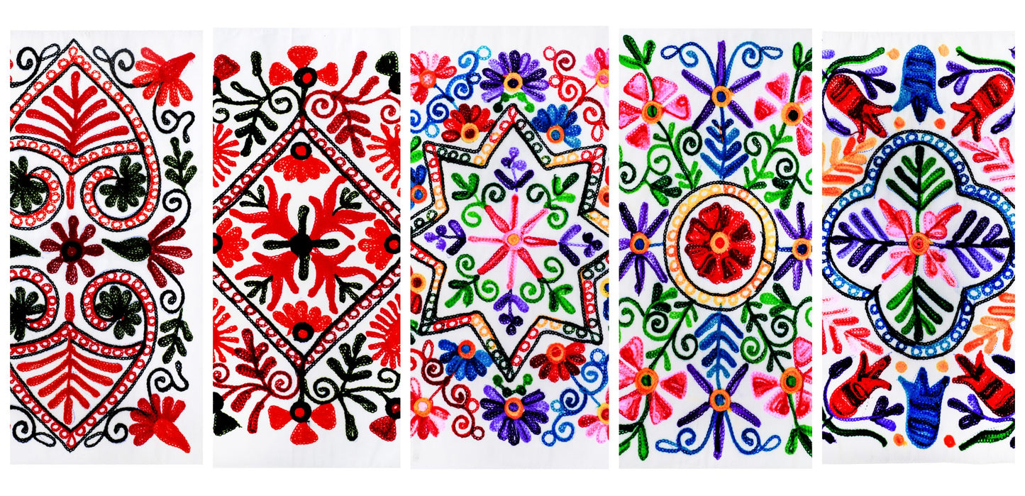 TABLE PLACEMATS/ TABLE MATS 18" X 12" (SET OF 6 PCS) HANDMADE AARI WORK STYLE2 - 221