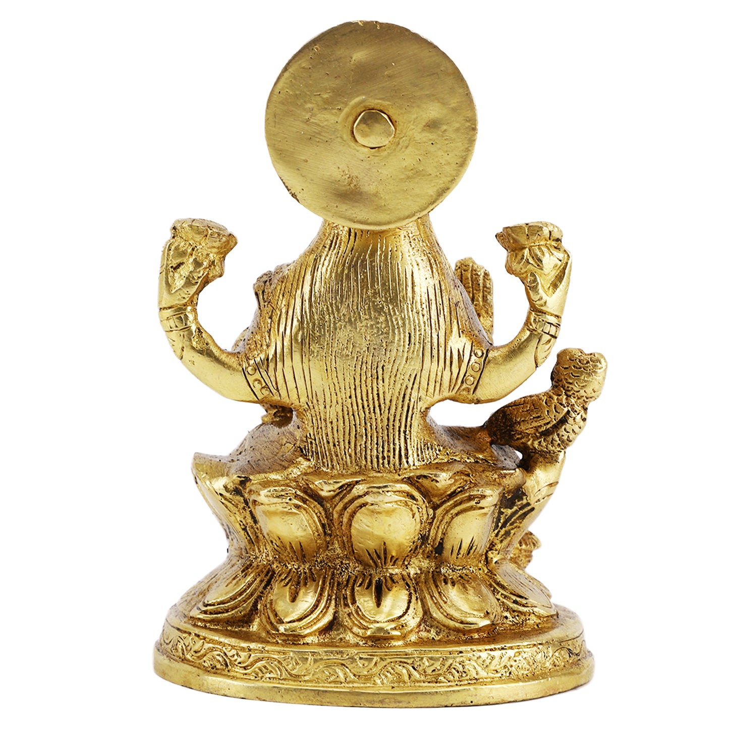 Kraftbarn - HINDU GOD BRASS STATUE - KAMAL LAXMI SIZE 5" HEIGHT - 371