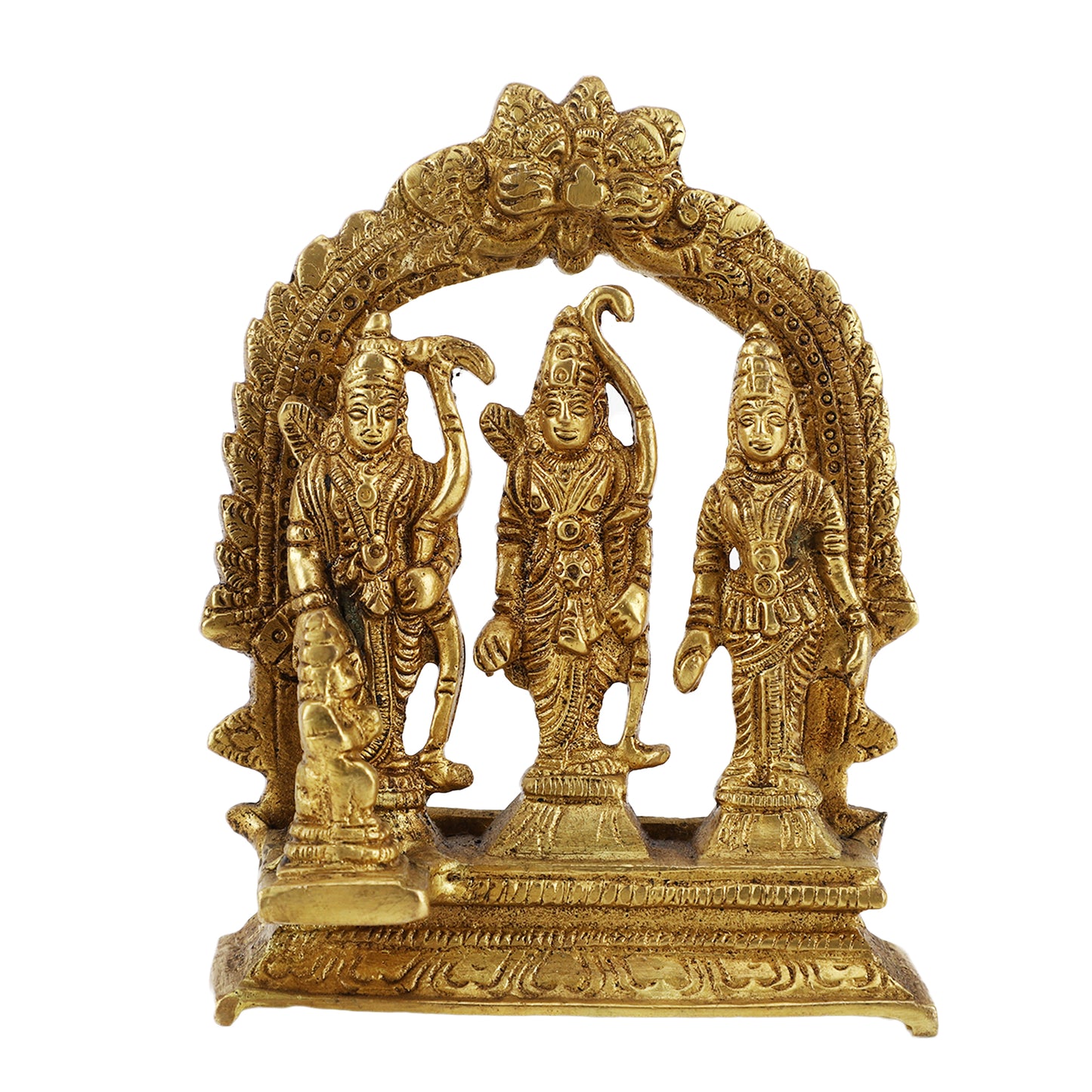 Kraftbarn - HINDU GOD BRASS STATUE - RAM DARBAR SIZE 5.5" HEIGHT - 375