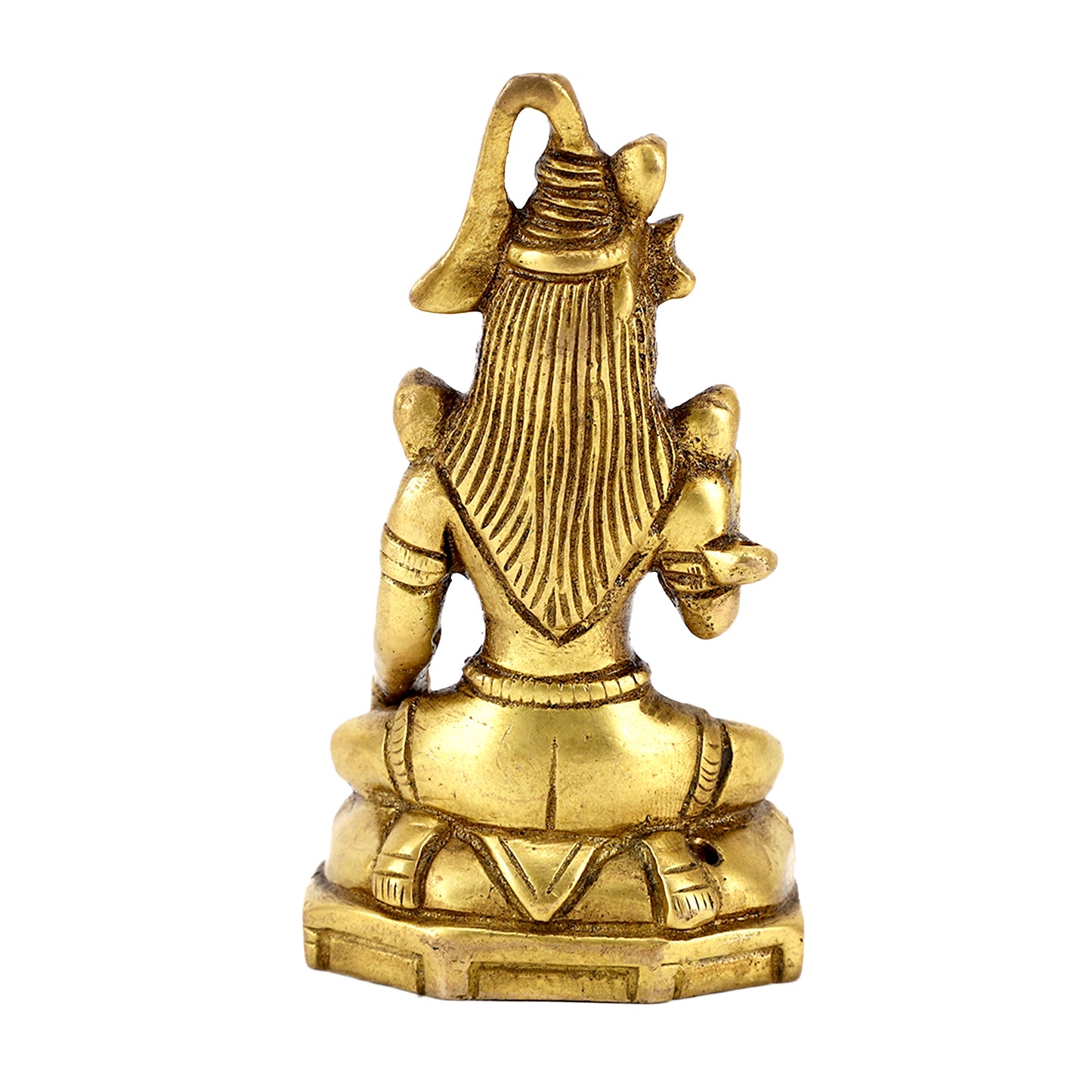 Kraftbarn - HINDU GOD BRASS STATUE - SHIVA SIZE 2.5" HEIGHT - 372