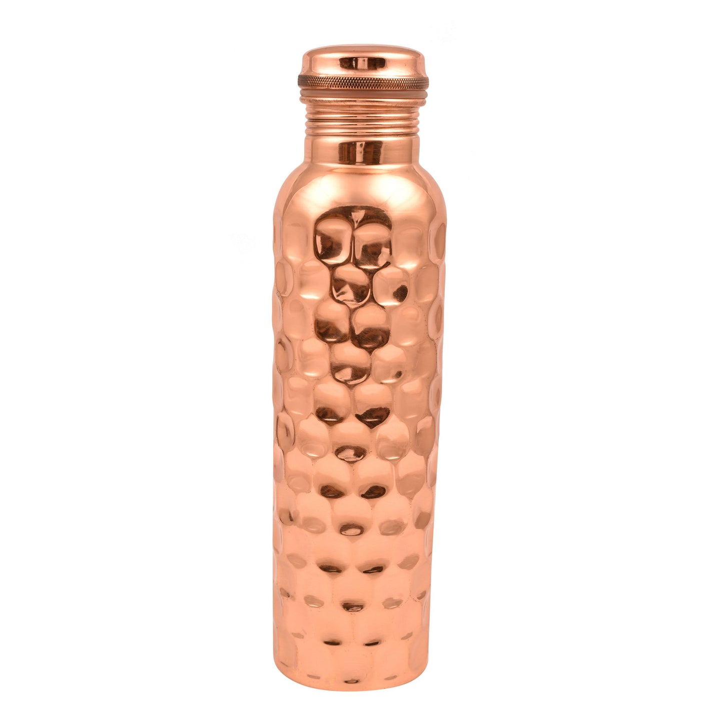 KraftBarn 34 OZ Pure Copper Bottle Diamond cut gloss -358