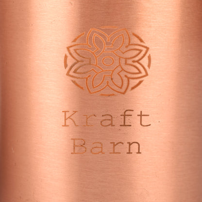 KraftBarn 34 OZ Pure Copper Bottle Matte 34oz - 356