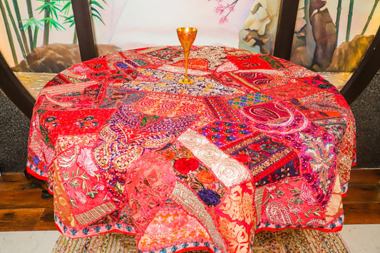 Kraftbarn - Table Cover Patchwork Red Color -107