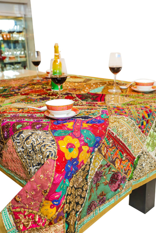 Kraftbarn - Table Cover Patchwork Golden Color - 104