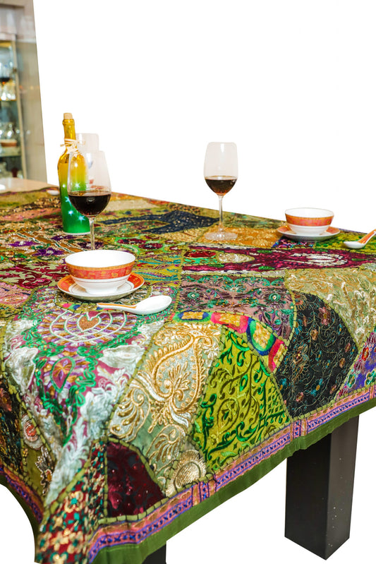 Kraftbarn - Table Cover Patchwork Green Color - 105