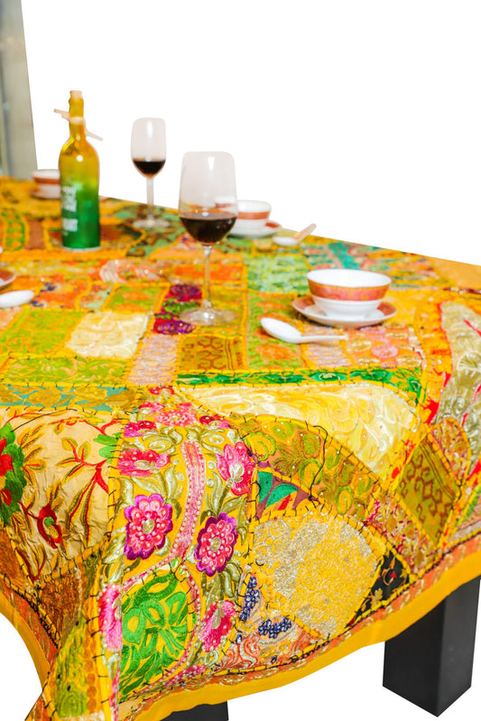 Kraftbarn - Table Cover Patchwork Yellow Color - 109