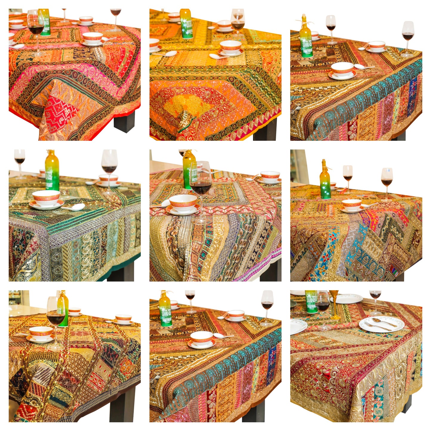 Kraftbarn - Table Cover Zari Golden Color - 114, 116, 123