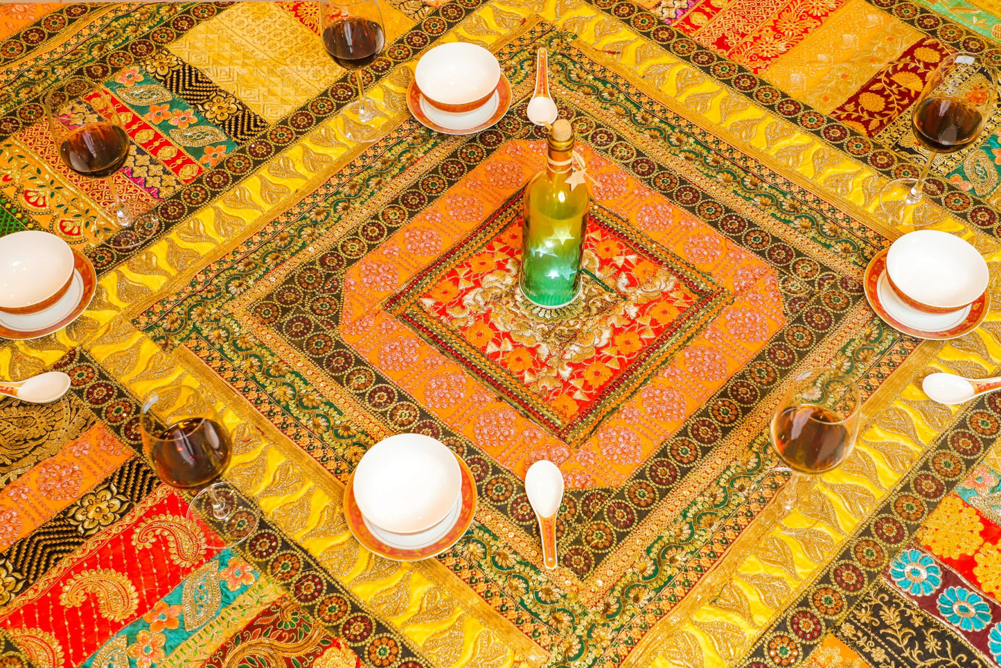 Kraftbarn - Table Cover Zari Golden Color - 114, 116, 123